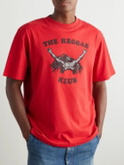 Nicholas Daley - Printed Cotton-Jersey T-Shirt - Red