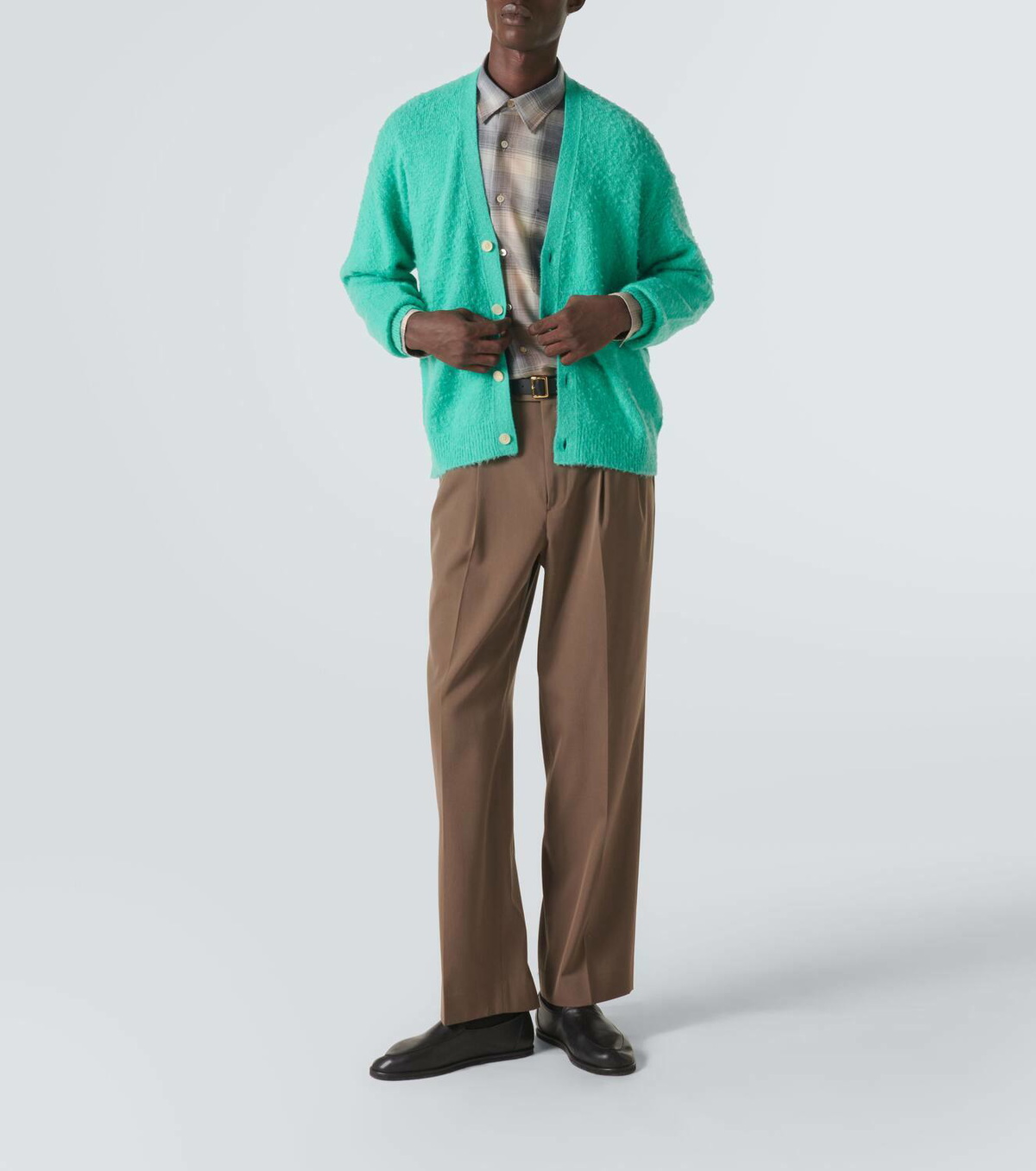 Auralee Cashmere, wool, and silk cardigan Auralee