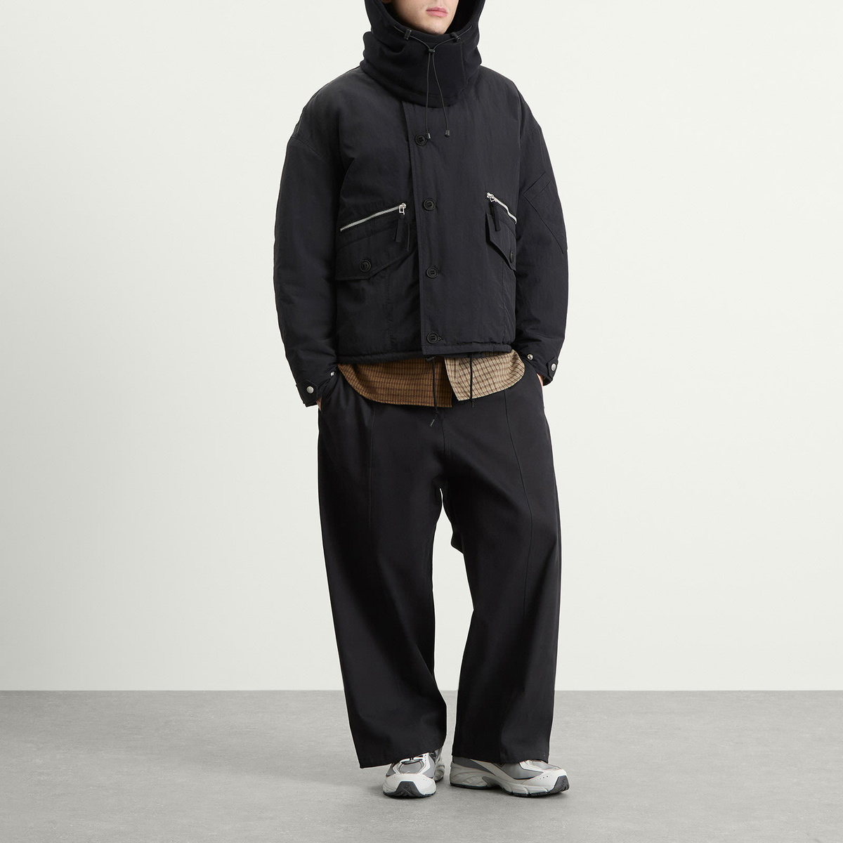 Comme des Garçons Homme Men's Balaclava in Black 