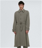 Giorgio Armani Herringbone wool-blend coat