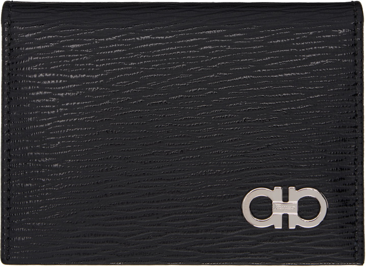 Photo: Ferragamo Black Gancini Credit Card Holder