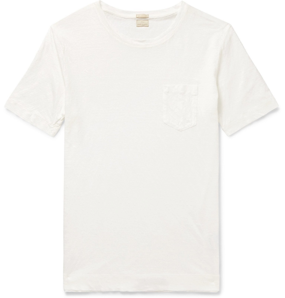 Massimo Alba - Alicudi Slim-Fit Linen T-Shirt - White Massimo Alba