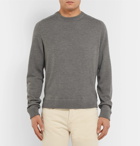 Massimo Alba - Watercolour-Dyed Mélange Loopback Cashmere Sweater - Men - Gray