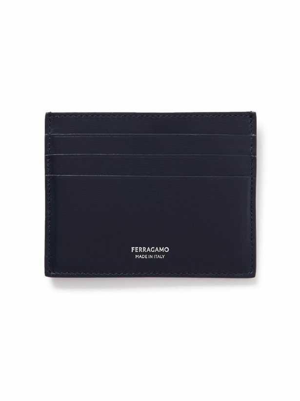 Photo: FERRAGAMO - Logo-Print Leather Cardholder