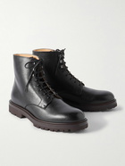 Brunello Cucinelli - Full-Grain Leather Boots - Black