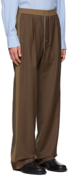 System Brown Wool Trousers