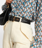 Etro Braided leather belt