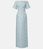 Markarian Gilda floral brocade gown