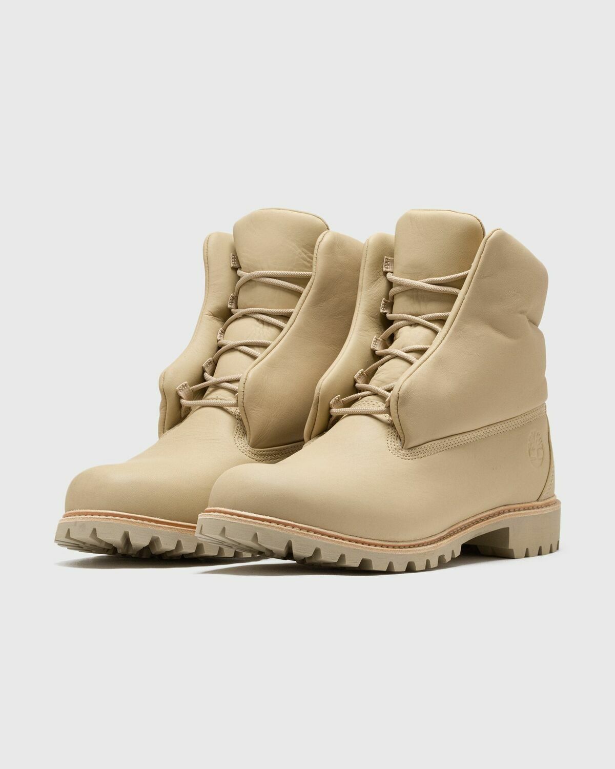 Timberland Vibram 6 Inch Lace Up Boot Beige Boots Timberland
