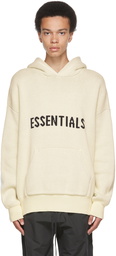 Essentials Off-White Pullover Logo Hoodie