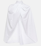 The Row - Aleida cotton cape shirt