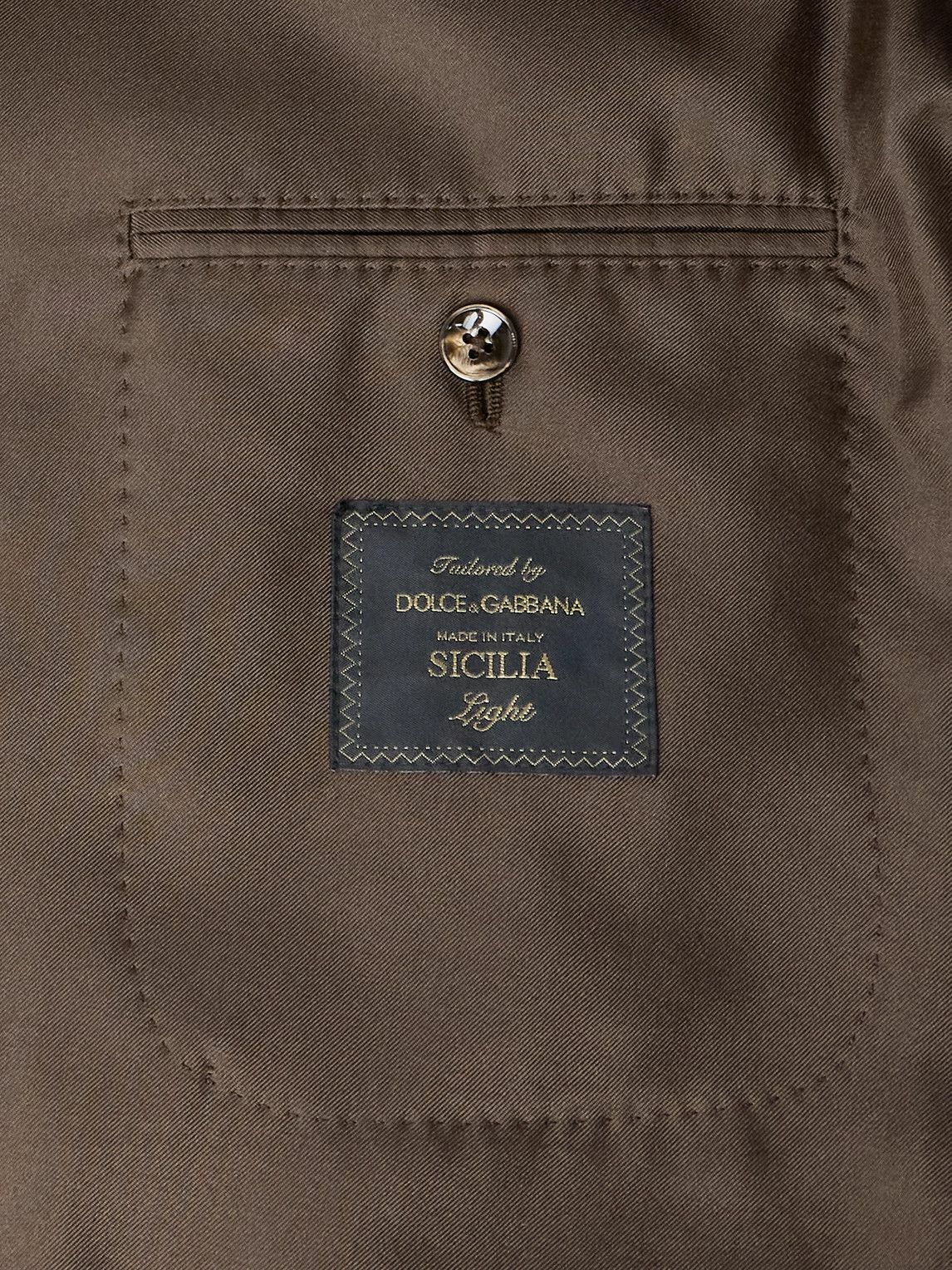 Dolce&Gabbana - Double-Breasted Silk-Twill Suit Jacket - Brown