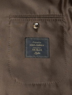 Dolce&Gabbana - Double-Breasted Silk-Twill Suit Jacket - Brown