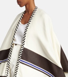 Loro Piana Selene striped cotton cape