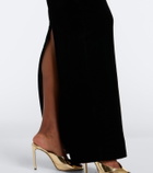 Rachel Gilbert Ryn off-shoulder velvet corset gown