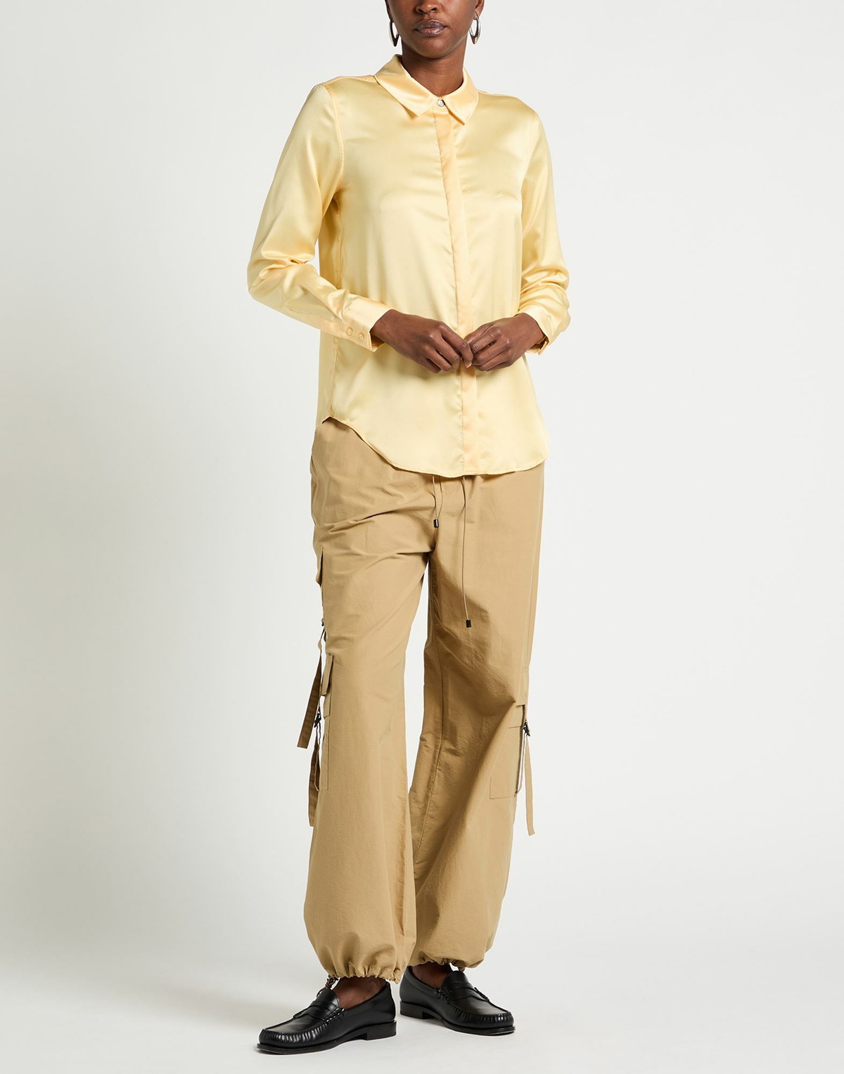 Guess Womens Shirt Pastel in Yellow