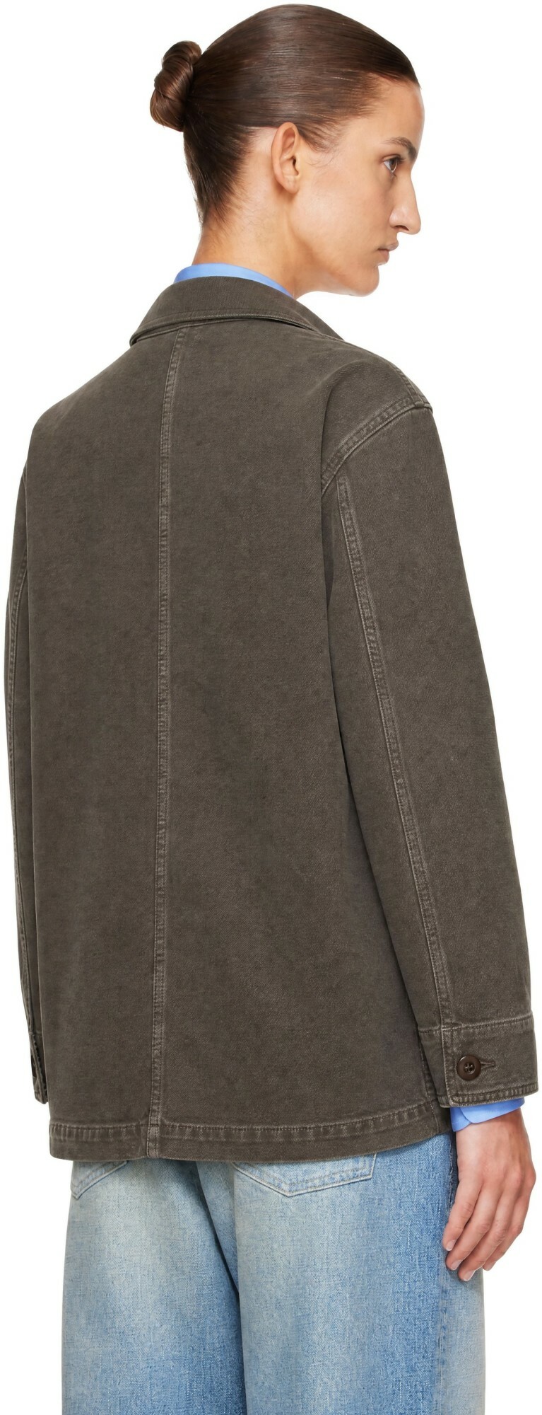 A.P.C. Brown Mina Logo Jacket