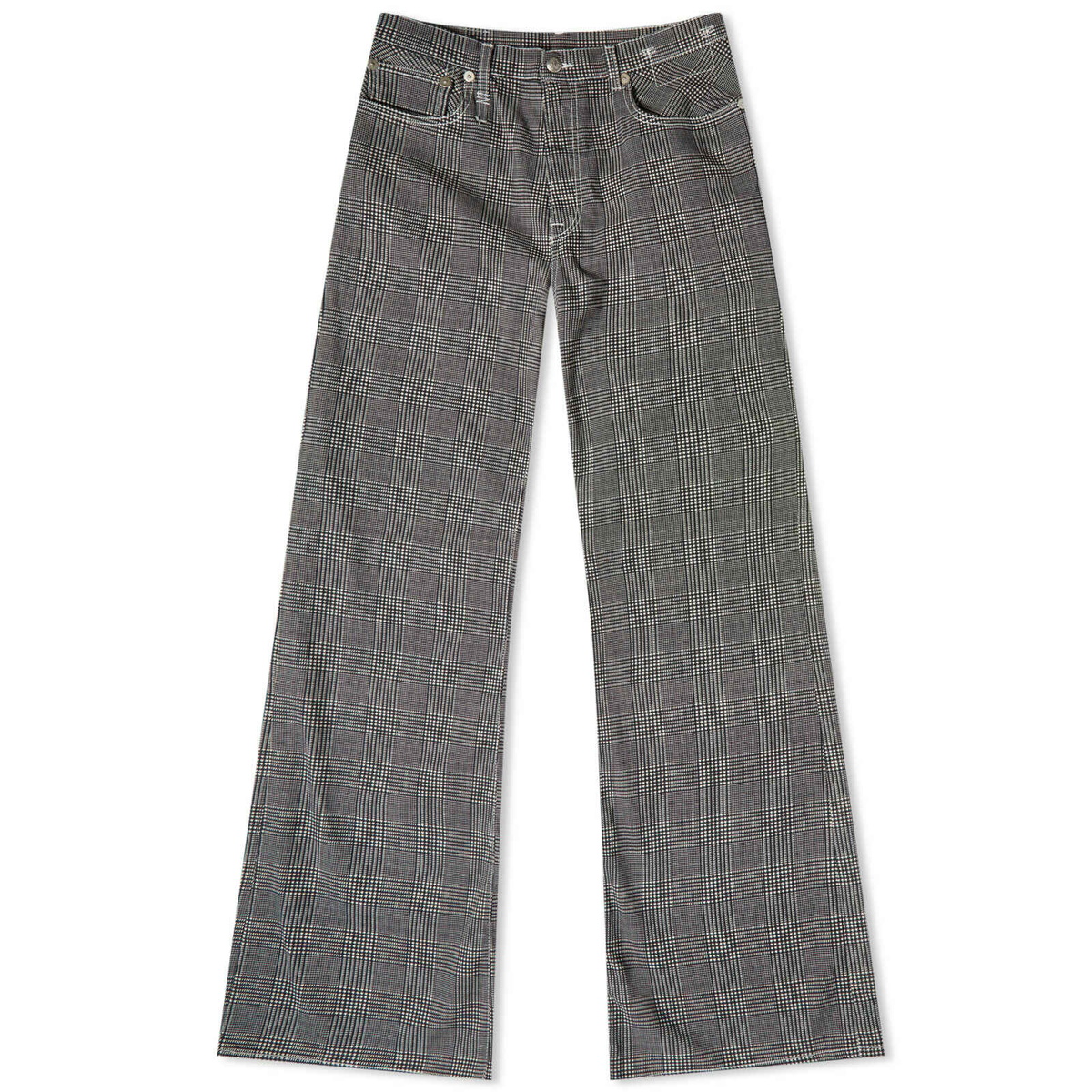R13 Women's Jane Jeans in Printed Glen Plaid R13
