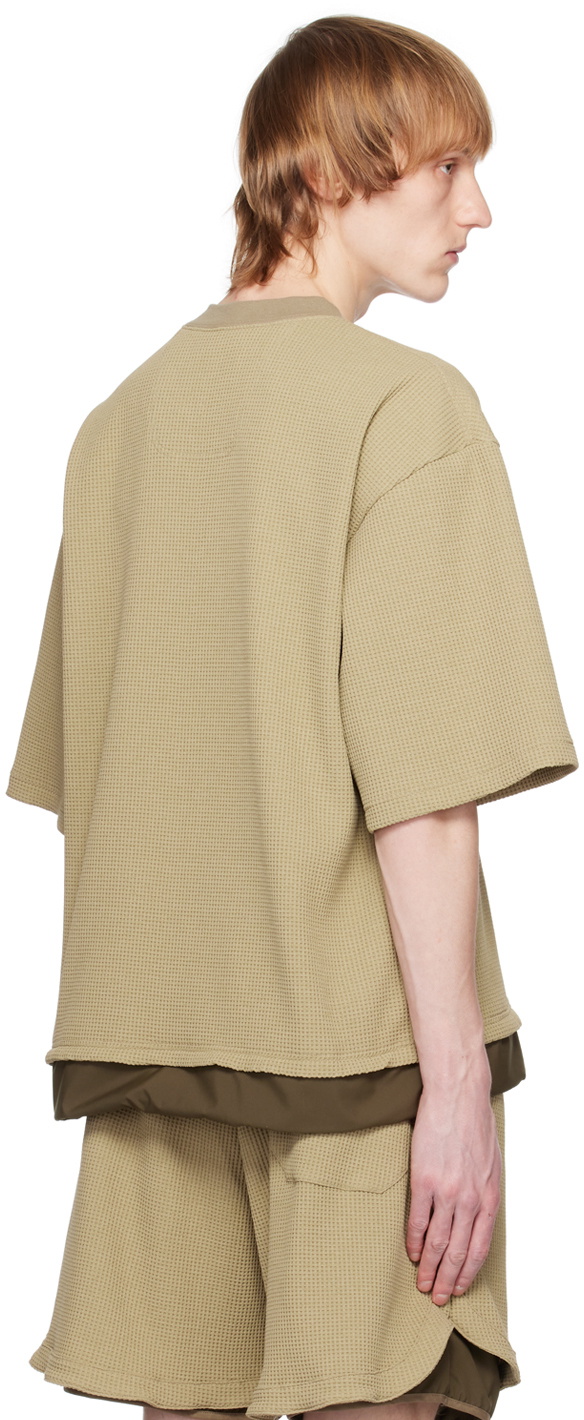 meanswhile Beige Crewneck T-Shirt