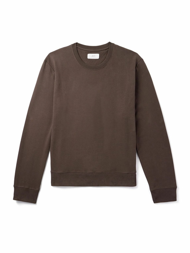 Photo: Mr P. - Cotton-Blend Jersey Sweatshirt - Brown