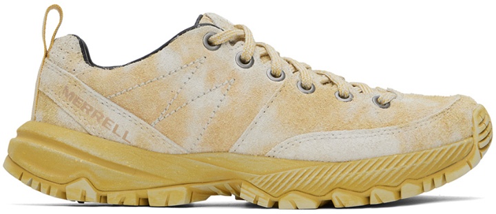 Photo: Merrell 1TRL Off-White & Yellow MQM Ace FP Sneakers
