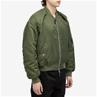 Alexander McQueen Men's Harness Sleeve Bomber jacket in Khaki Green