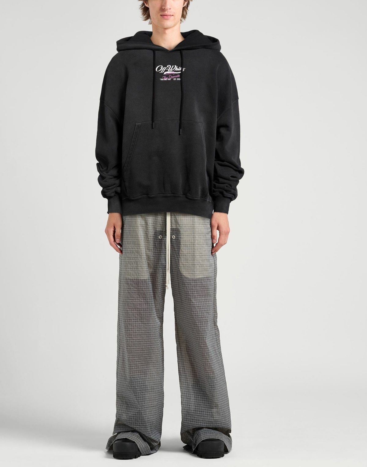 Off-white Mens Sweatshirt Charcoal
