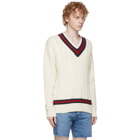 Polo Ralph Lauren Off-White Iconic Cricket Sweater