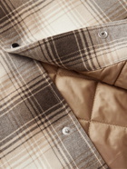 Beams Plus - Padded Checked Twill Overshirt - Brown