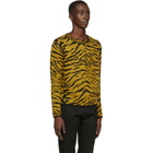 Saint Laurent Yellow Zebra Sweater