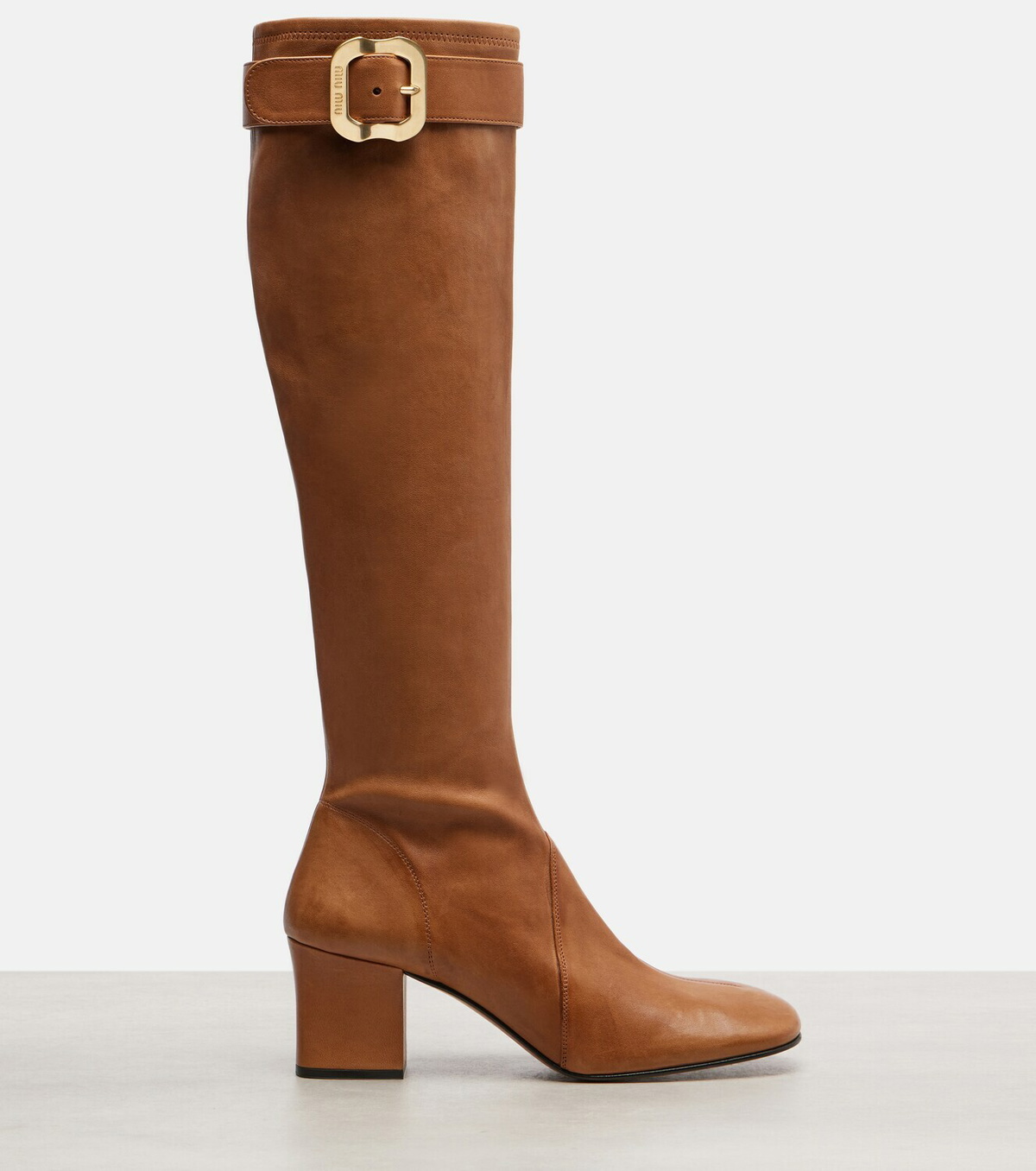Miu Miu Leather knee-high boots