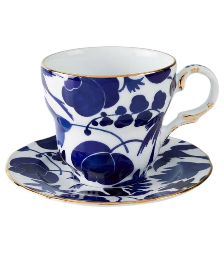 Photo: La DoubleJ Mama floral porcelain teacup and saucer set