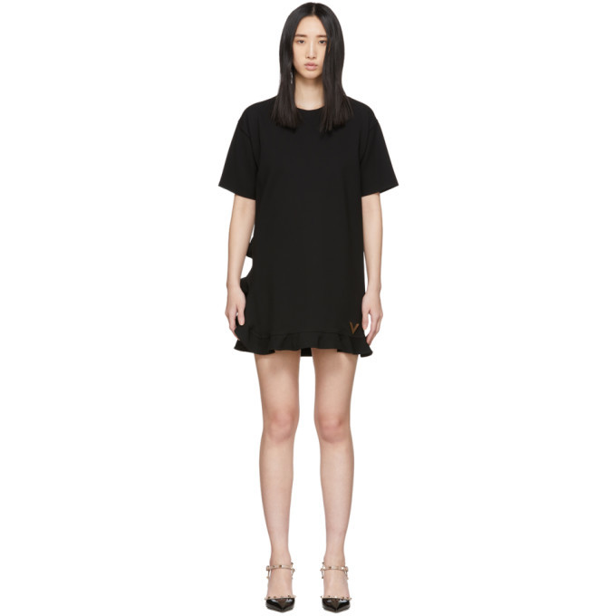 Photo: Valentino Black Stretch Jersey Dress