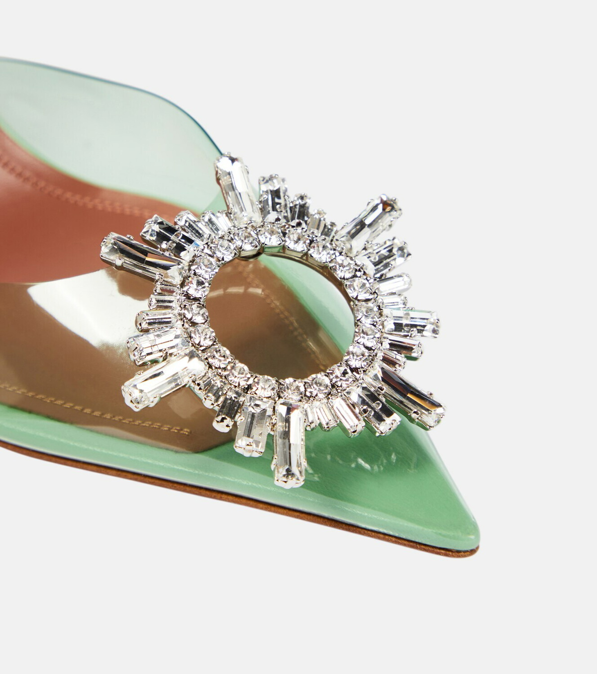 Amina Muaddi Begum embellished PVC slingback pumps