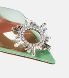Amina Muaddi Begum embellished PVC slingback pumps