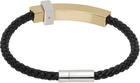 Ferragamo Black Braided Band Bracelet