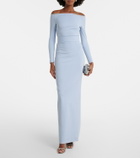 Solace London Sabina off-shoulder gown