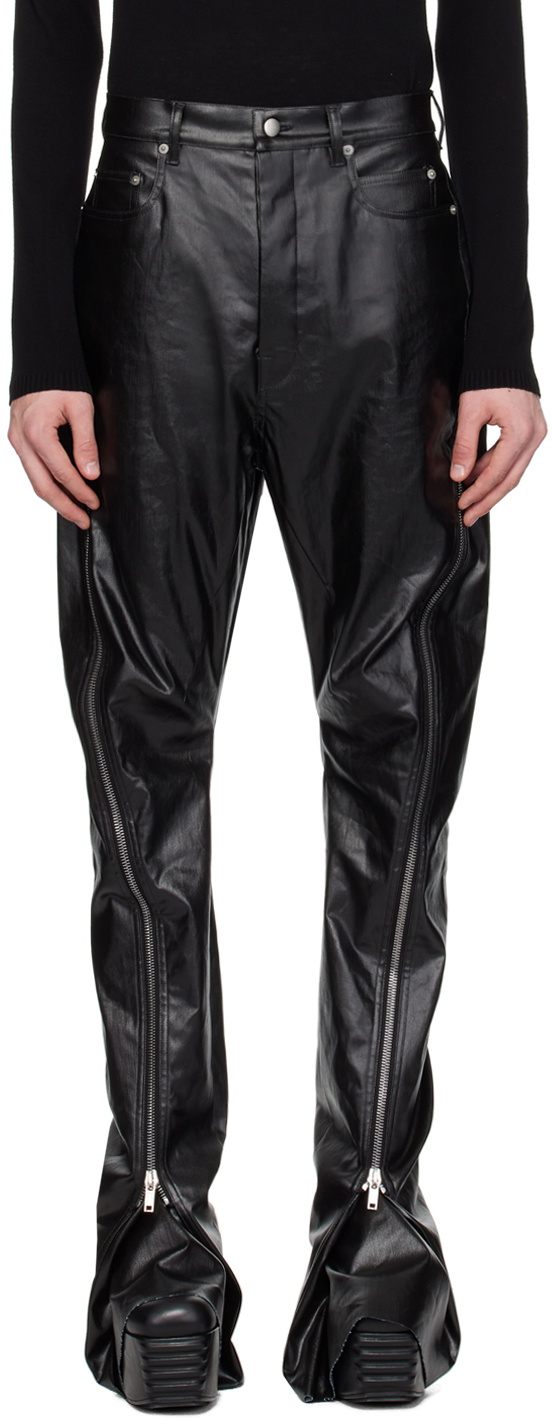 Rick Owens Men's Pants Megastrapped Bolans Black