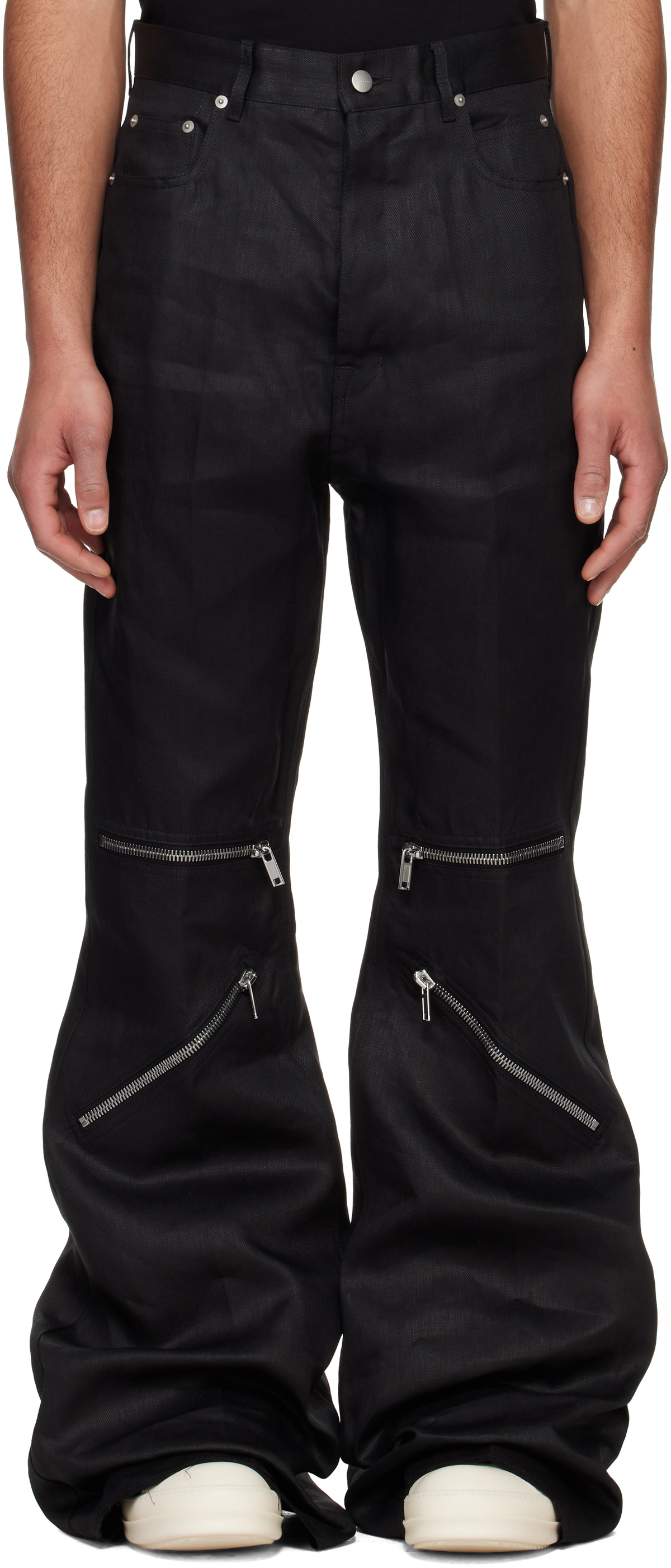 パンツ rick owens bolan cargo pants size28 Rick Owens Black Hollywood Bolan Cargo Pants Rick Owens