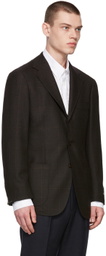 Ring Jacket Brown Prince Of Wales Blazer