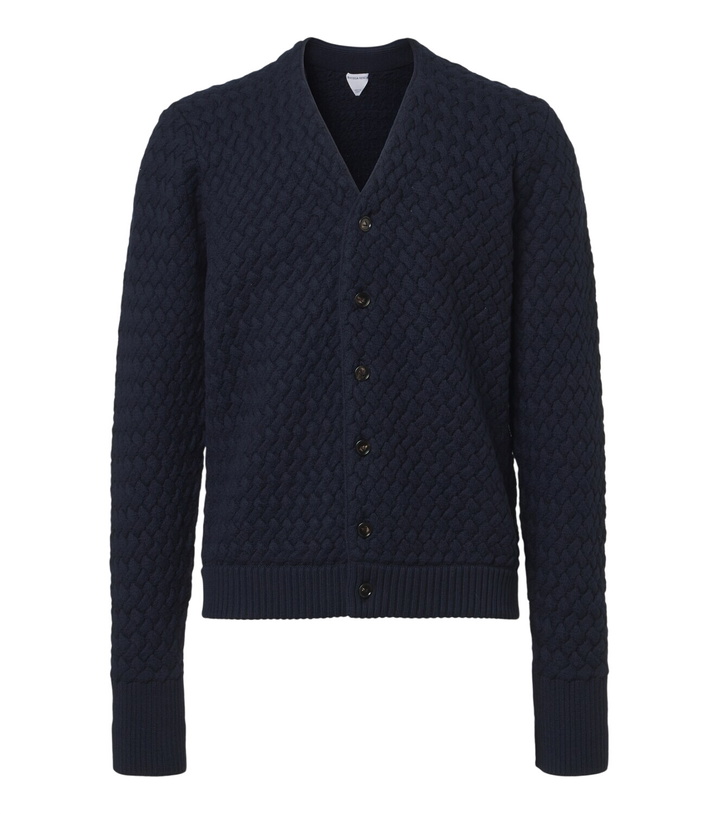 Photo: Bottega Veneta Intrecciato wool cardigan