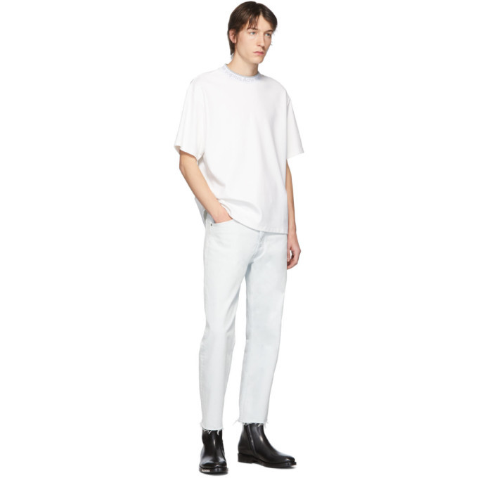 Acne Studios White Logo Rib Extorr T-Shirt Acne Studios