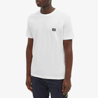 C.P. Company Men's Small Stitch Block Logo T-Shirt in Gauze White