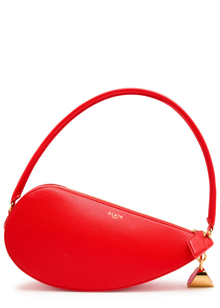 【関税込み】ALAIA レッド Le Demi-Coeur バッグ Alaïa Le Demi-Coeur Leather Shoulder bag - Red - One Size ALAÏA