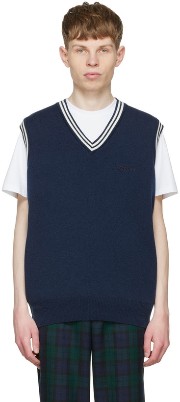 Photo: Manors Golf Navy Wool Vest