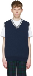 Manors Golf Navy Wool Vest