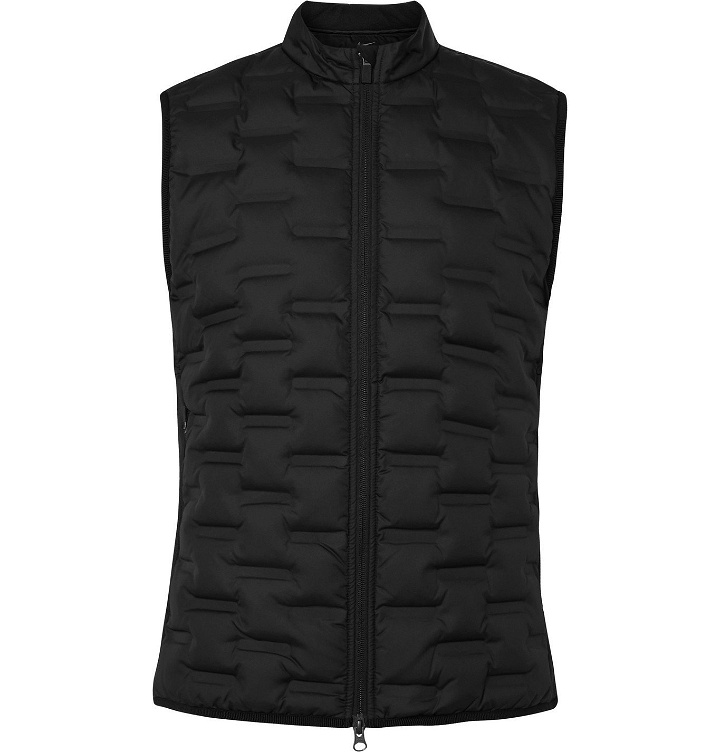 Photo: Nike Golf - Aeroloft Repel Padded Quilted Shell and Fleece Golf Gilet - Black