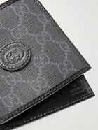 GUCCI - Leather-Trimmed Monogrammed Supreme Coated-Canvas Billfold Wallet