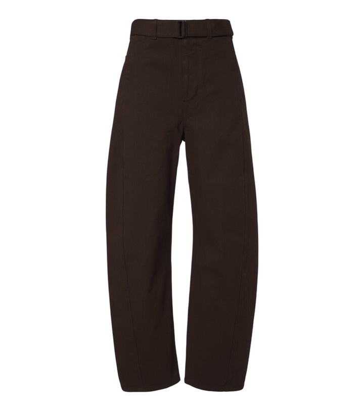 Photo: Lemaire Twisted belted barrel-leg jeans
