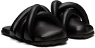 YUME YUME Black Closed Toe Tyre Slide Loafers